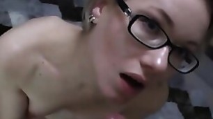 Hot Neighbor With Glasses Fuck Her In Her House