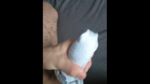 I Cum in my Brother Sock in his Bed