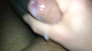 Playing with Foreskin having a Wank and Cumming