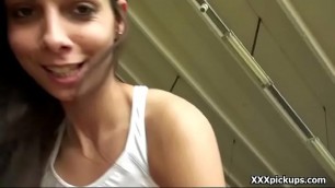 Sexy amateur european girl suck and fuck tourist for cash 06