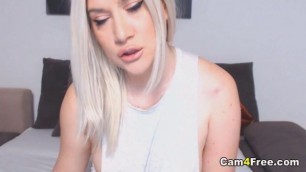 Hot Blonde Plays Her Ass and Pussy