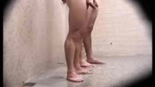 Shower Spycam - guys clubbing up in the shower soaping their cocks
