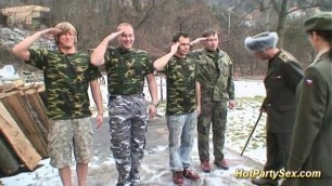 military bukkake orgy