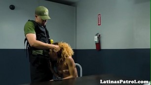 Real latina cockriding immigration officer
