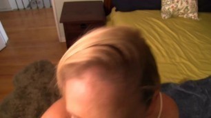 Cherie Blonde with awesome tits POV