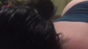 Step Daughter Sucks Huge Cock Telling a Sex Story and Gets Thick Cumshot in Her Hair