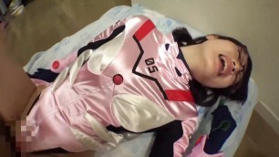 A Japanese Mature Wears a Mari Makinami Illustrious Cosplay!