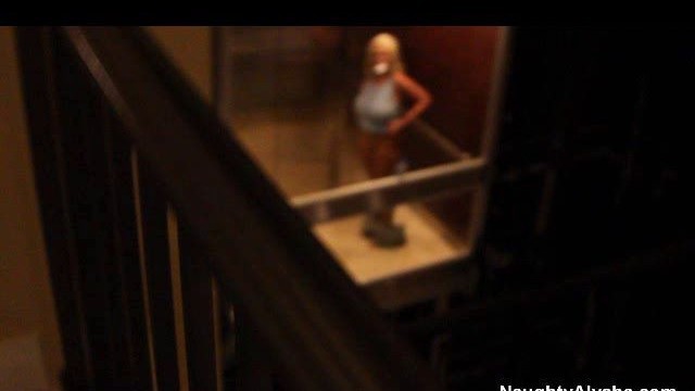 Naughty Alysha - elevator porn video